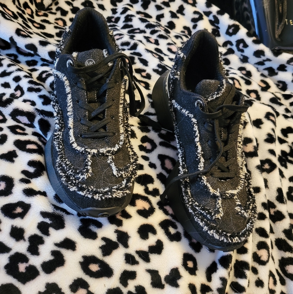 Michael Kors Black and White Athletic Shoes